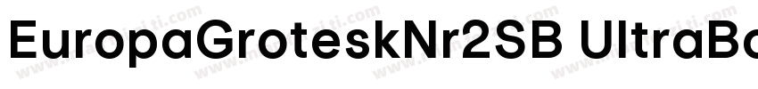 EuropaGroteskNr2SB UltraBold字体转换
